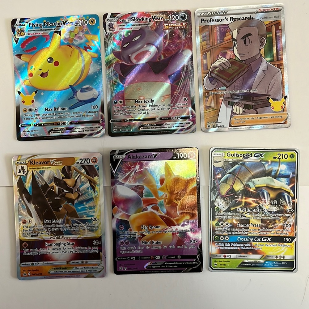 50+ cards and the ones pictured are included